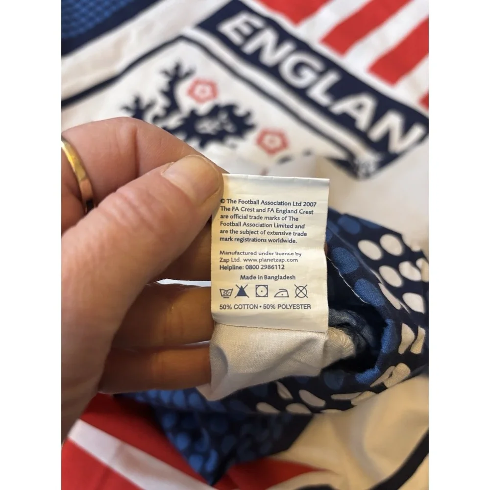 England‎ Football Club Twin Duvet Cover/ PillowCase Quilt /Cover Bedding Set